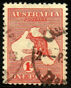 07720 Austrália 2 Canguru e Mapa U