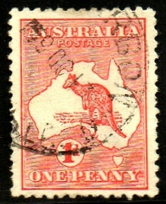07720 Austrália 2 Canguru e Mapa U (g)
