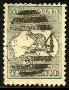 07721 Austrália 3 Canguru e Mapa U