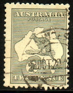 07721 Austrália 3 Canguru e Mapa U (a)