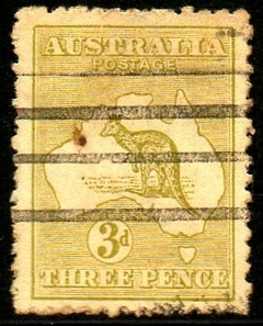 07723 Austrália 5a Canguru e Mapa U