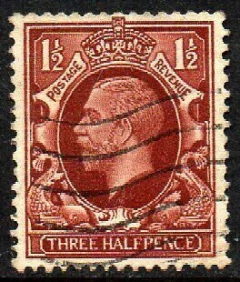 07834 Inglaterra 189a George V Filigrana Deitada U (b)
