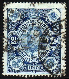 07839 África do Sul 1 George V e Brasão U (f)