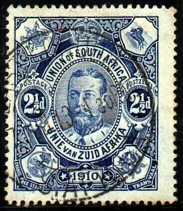 07839 África do Sul 1 George V e Brasão U (h)