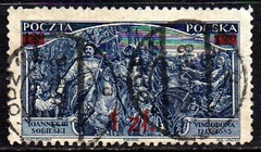 07967 Polônia 373a Pintura Matejko com sobretaxa U