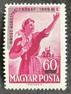 Hungria 1952 - "Exposição Filatélica de Budapeste" - emissão isolada.