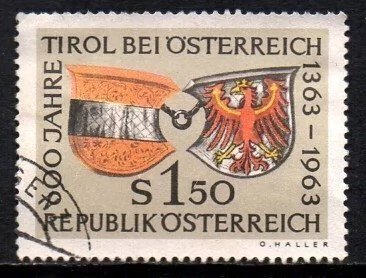 09301 Áustria 971 Tyrol falha na cor vermelha U