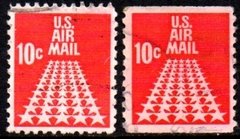09716 Estados Unidos Aéreos 69 + 69a Estrelas U (a)