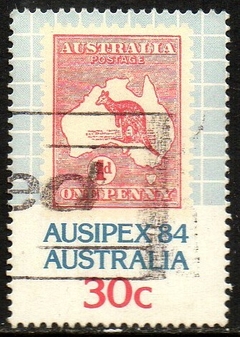 09741 Austrália 874 Exposição Filatélica Canguru U (b)