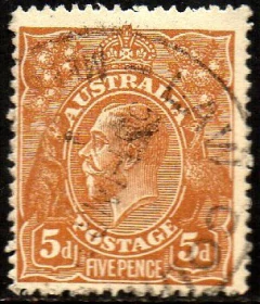 09858 Austrália 30 George V Canguru U (a)