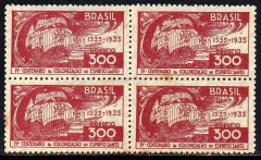 Brasil C 0100 A Colonização do Espirito Santo Variedade I de Brasil Partido Quadra 1935 NN