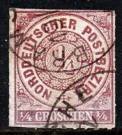 10586 Alemanha Confederação do Norte 01 Numeral U