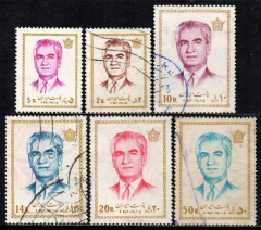 10590 Irã 1472 + 1475 + 1478 + 1480/82 Raza Pahlavi N / U