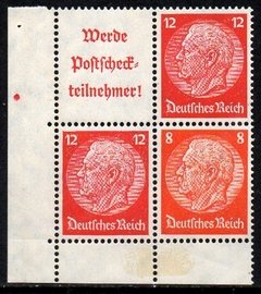 10705 Alemanha Reich S195 / S199 / W85 / W86 Hindenburg NNN