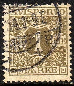 10739 Dinamarca Jornais 1 Numeral U (b)