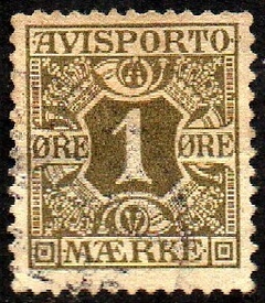 10739 Dinamarca Jornais 1 Numeral U
