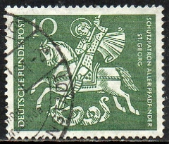 11492 Alemanha Ocidental 219 São Jorge e o Dragão Escotismo U (b)