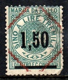 11999 Itália Selo Fiscal Marca da Bollo Sino a Lire Tremila U (01)