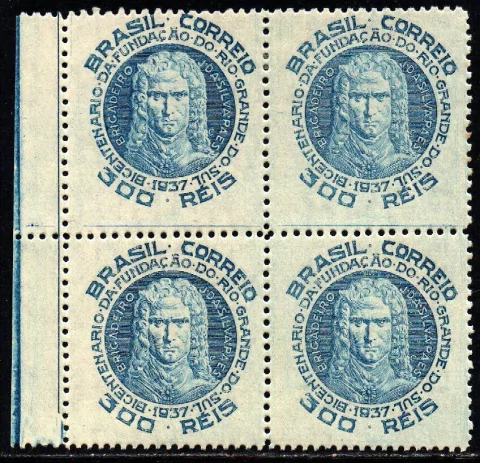 Brasil C 0125 Silva Paes Rio Grande Quadra 1937 NNN / NN