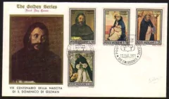 18277 Vaticano FDC São Domenico Série De Ouro 1971