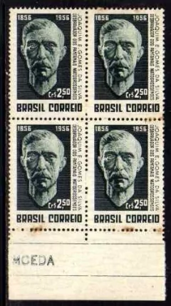 Brasil 386 Y Marmorizado Eugnio Gomes Quadra Nnn / Nn