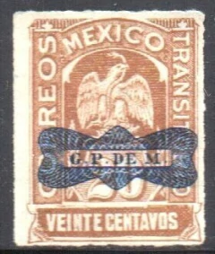 12957 México 371 Águia com Sobretaxa N