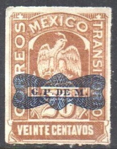 12957 México 371 Águia com Sobretaxa N (c)