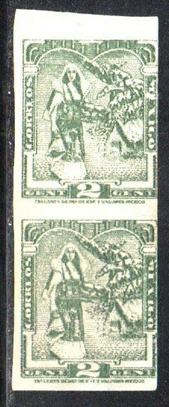 12964 México 575 Índia Tehuana Par Sem denteaçao N (d)