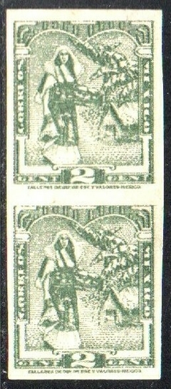 12964 México 575 Índia Tehuana Par Sem denteaçao N (j)