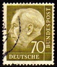 13293 Alemanha Ocidental 71C Thedore Heuss U (a)