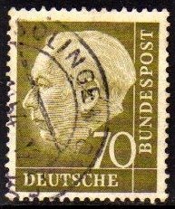 13293 Alemanha Ocidental 71C Thedore Heuss U