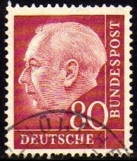 13294 Alemanha Ocidental 71D Thedore Heuss U (b)