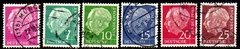 13296 Alemanha Ocidental 64a+65Aa+67a+68a+69a+69Aa Thedore Heuss U