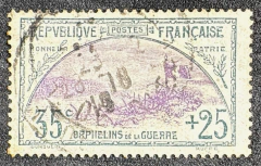 França 1917/1918 - Órfãos de Guerra - Yvt: 152 - usado - €140,00.