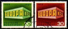 13485 Alemanha Ocidental 446/47 Tema Europa U (b)