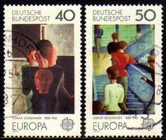 13626 Alemanha Ocidental 689/90 Tema Europa Pinturas U (a)
