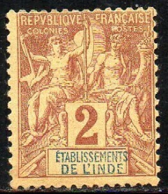 13659 Índia Francesa 2 Sage N (b)