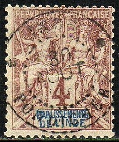 13659 Índia Francesa 3 Sage U (a)