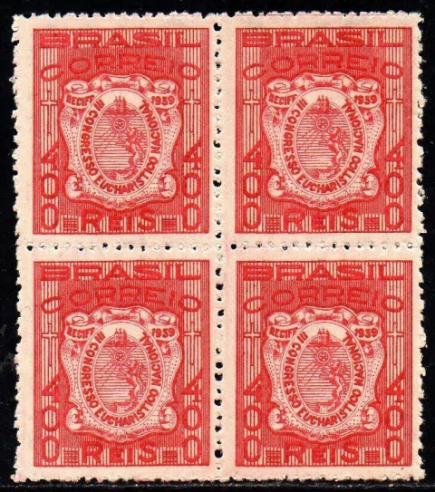 Brasil C 0137 Congresso Eucarístico Quadra 1939 NNN (a)
