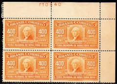 Brasil C 0139 Feira Mundial de NY Quadra 1939 NNN (a)