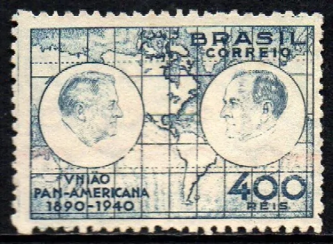 Brasil C 0150 União Panamericana Getúlio Variedade sem os riscos das roupas 1940 N