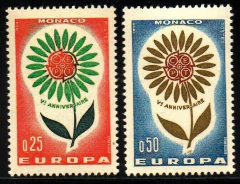 15043 Mônaco 652/53 Tema Europa NNN
