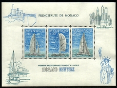 15086 Mônaco Bloco 32 Barcos a Vela NN