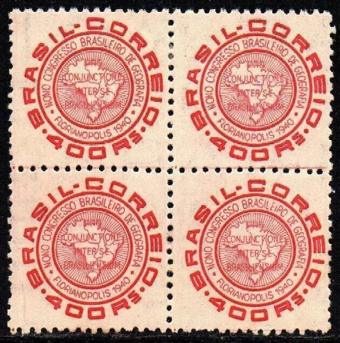 Brasil C 0151 Congresso de Geografia Quadra 1940 NNN / NN
