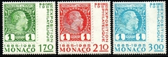 15135 Mônaco 1456/58 Exposição Selo sobre Selo NNN