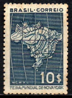 Brasil C 155 Feira de Nova Iorque Filigrana invertida 1940 U