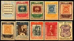 15369 Peru Aéreos 125/34 Centenário do Selo NN