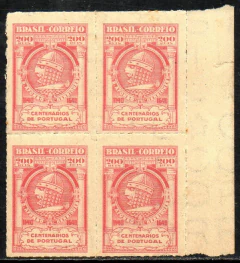 Brasil C 0164 Independência e Restauração de Portugal Quadra 1941 NNN (a)
