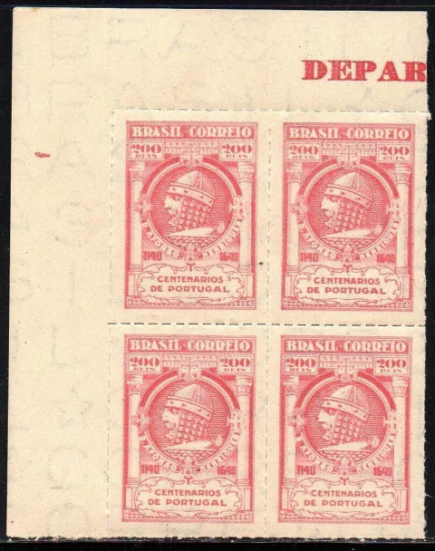 Brasil C 0164 Rei Afonso Henriques Quadra 1940 NNN (a)