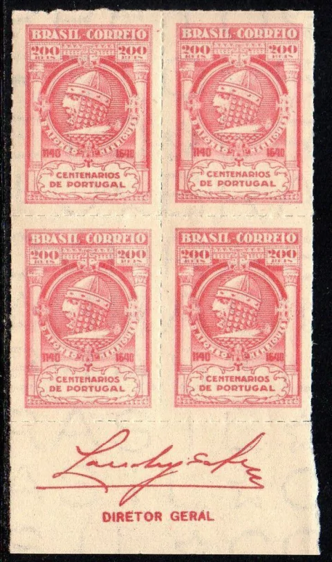 Brasil C 0164 Rei Afonso Henriques Quadra 1940 NNN (e)